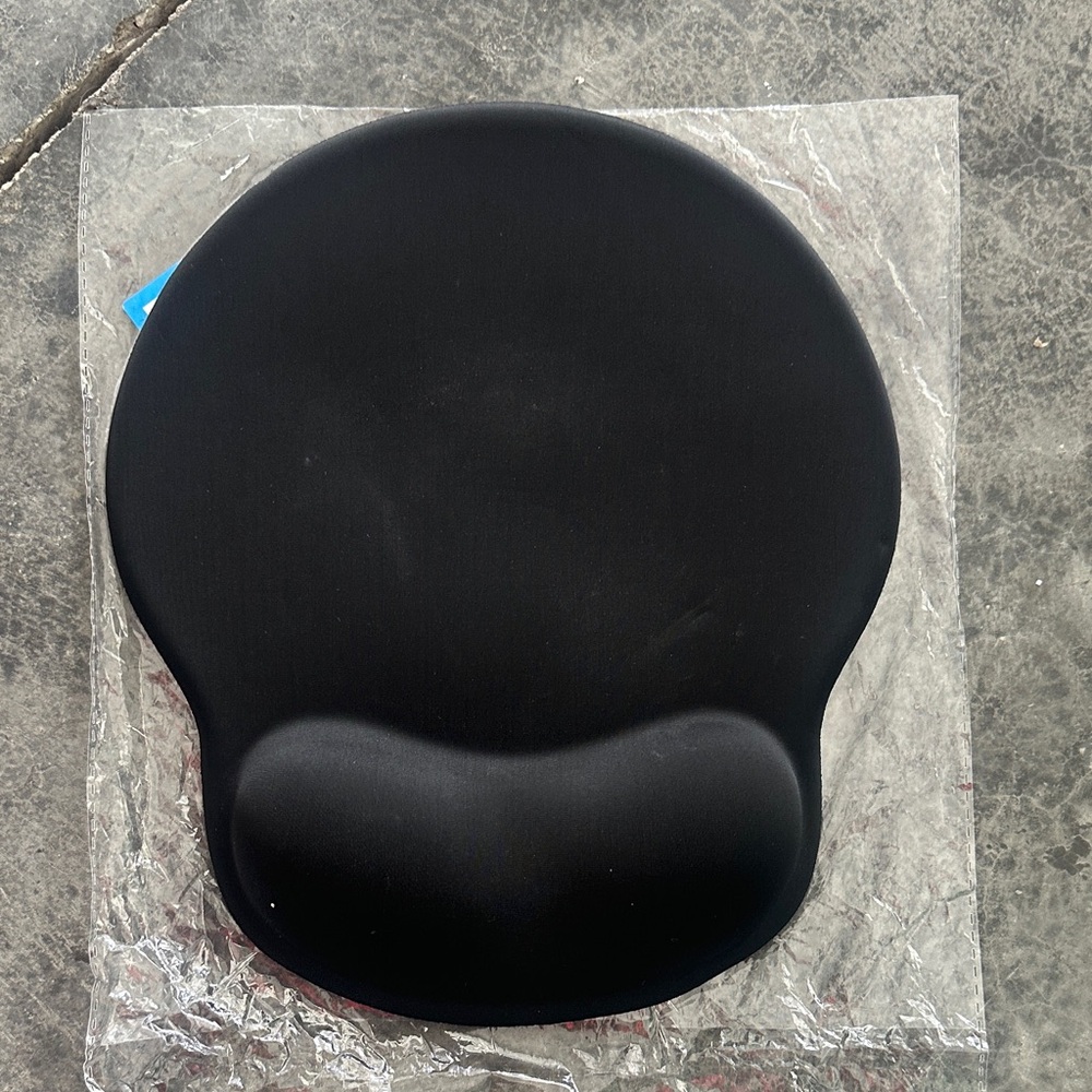 Black Ergonomic Memory Foam Mouse Pad with Wrist Support